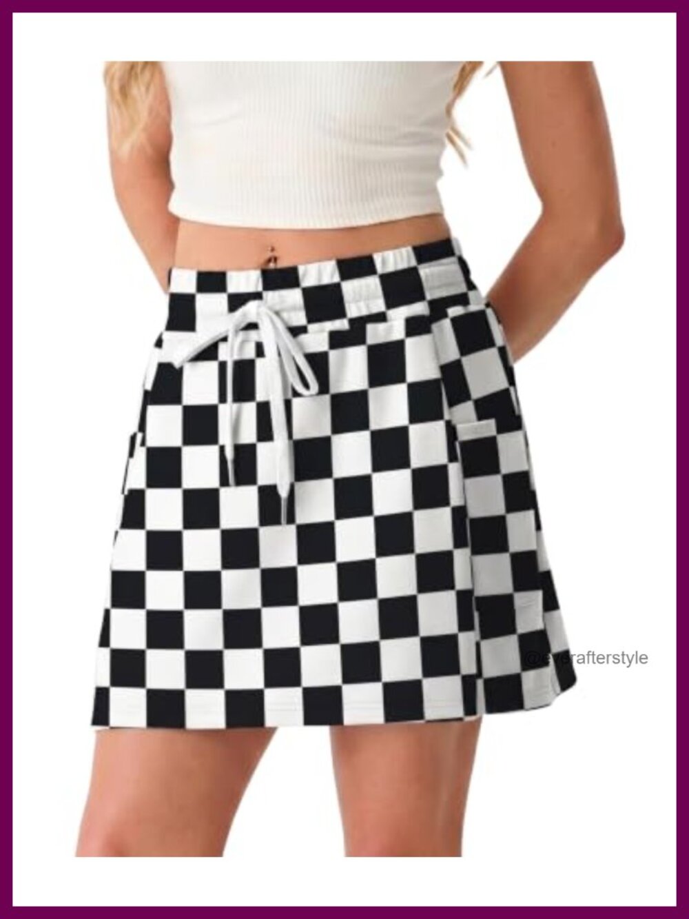 Women's Active Skort with 4 Pockets, Built-in Shorts, Rayon Blend